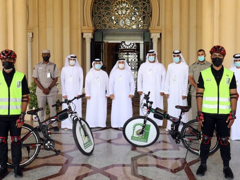 The  patrols are equipped with all preventive and safety equipment, and qualified inspectors have been assigned to drive these bicycles.