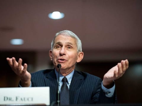 File picture: Dr Anthony Fauci, director of the National Institute of Allergy and Infectious Diseases.