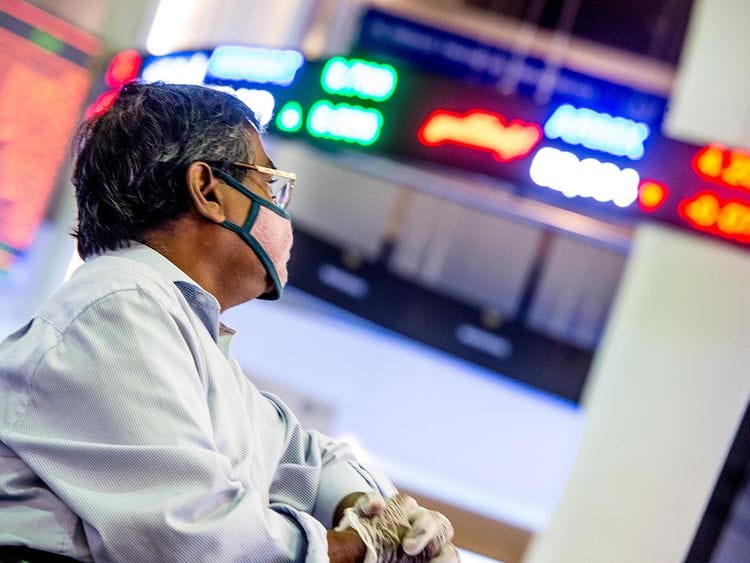 Stock DFM Dubai stock market traders