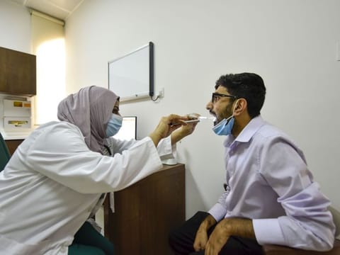 Medical and Endocrine clinic at Pakistan Medical Centre which opened its door to the patient this week at the Pakistan Association in Dubai. 