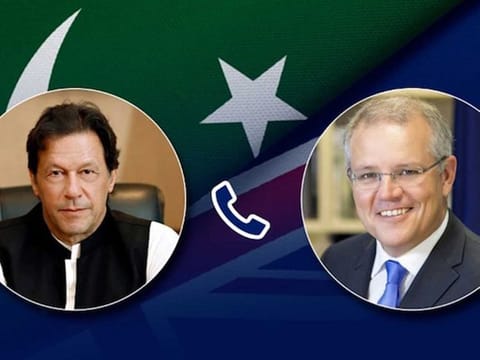 Pakistan Prime Minister Imran Khan had a telephonic conversation with Prime Minister of Australia, Scott Morrison on Tuesday, October 13, 2020.