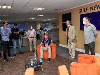 Pictures: When Shane Warne, cricket's showman, visited Gulf News office in 2020 