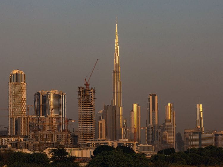 Stock Dubai skyline