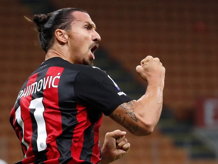 AC Milan's Zlatan Ibrahimovic 
