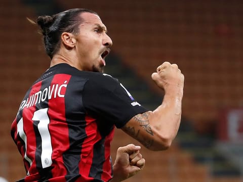 AC Milan's Zlatan Ibrahimovic 