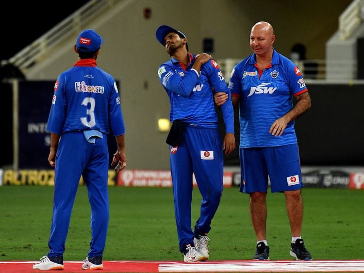 Delhi Capital's skipper Shreyas Iyer hurt his shoulder against Rajasthan Royals