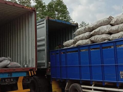 Foodstuff and other goods worth millions of drirhams were shipped to the Ajman-based companies.