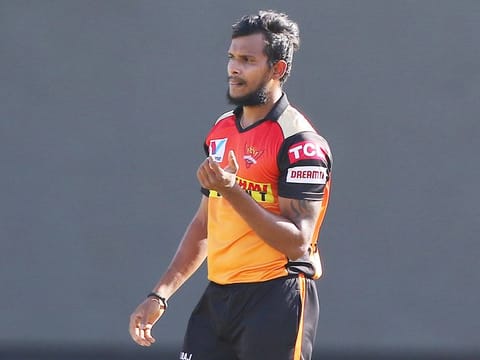 T Natarajan of Sunrisers Hyderabad