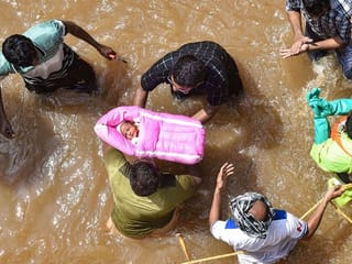 Photos: Floods hit parts of Hyderabad as rains return