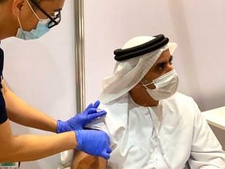 Photos: Sheikh Saif bin Zayed takes COVID-19 vaccine