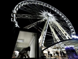 Photos: Hungarian restaurant reinvents the wheel for social distancing 