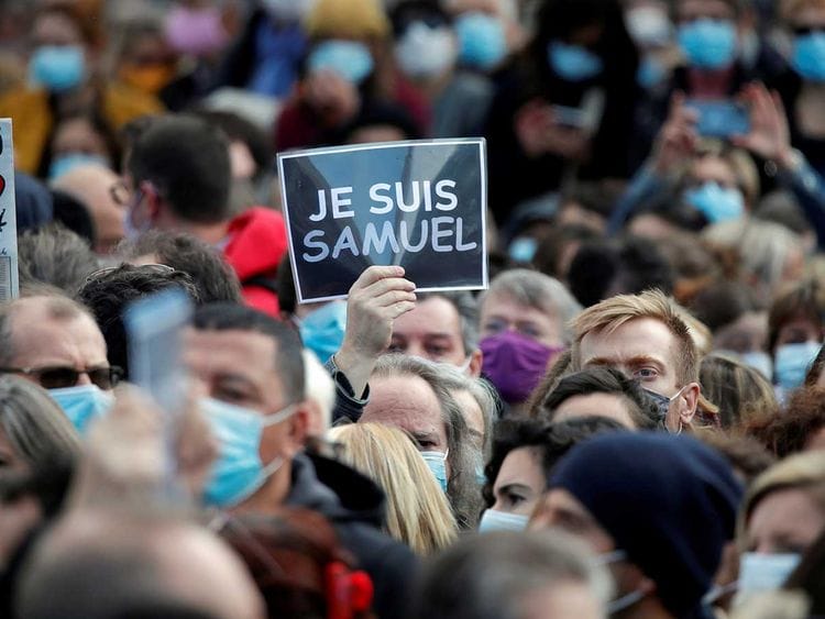 France protest Samuel Paty