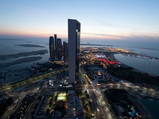 Abu Dhabi skyline. 