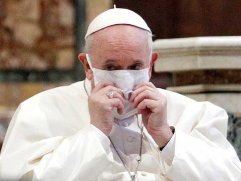 Pope Francis, spiritual leader of 1.3 billion Catholics across the globe, celebrated Christmas Eve mass in St Peter’s Basilica before fewer than 200 masked faithful, mostly employees of the tiny state of Vatican City.