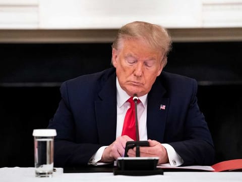 Trump is behind in many swing-state polls, but his social media accounts are attracting as much attention as ever