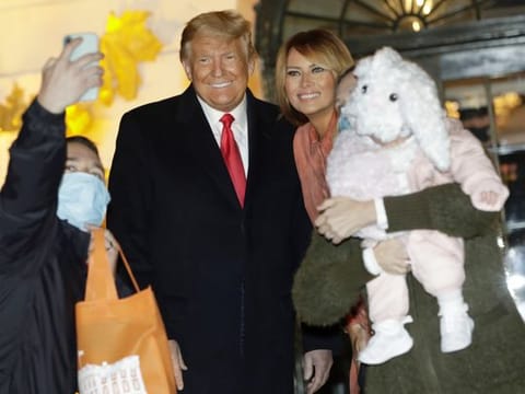 In Pictures: Trumps celebrate Halloween at the White House