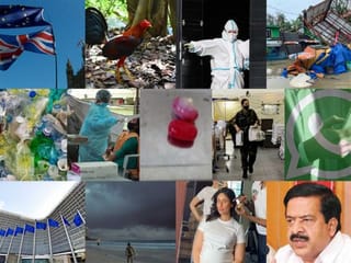 News in pictures: Typhoon kills many in Philippines; Gold seized in Kerala; Exam malpractice in India; Russia tightens virus restrictions...