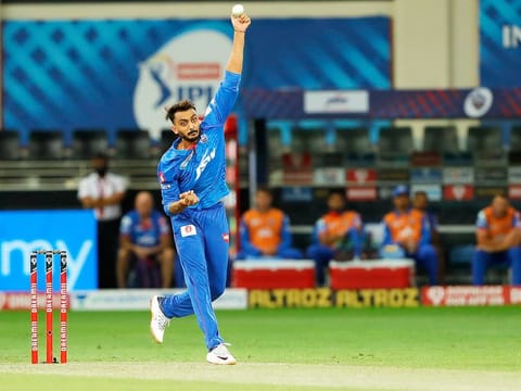 Axar Patel of Delhi Capitals in action. 