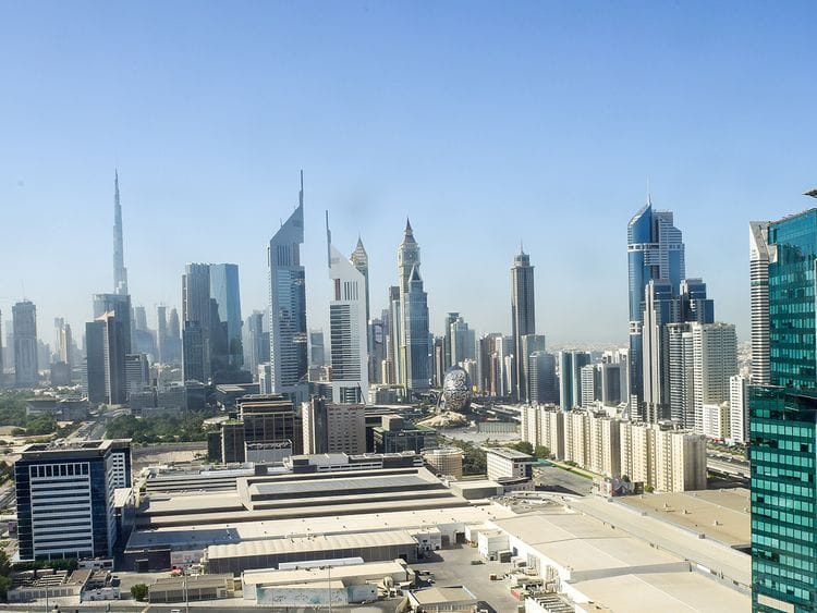 Stock Dubai Skyline