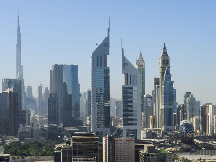 Stock Dubai Skyline