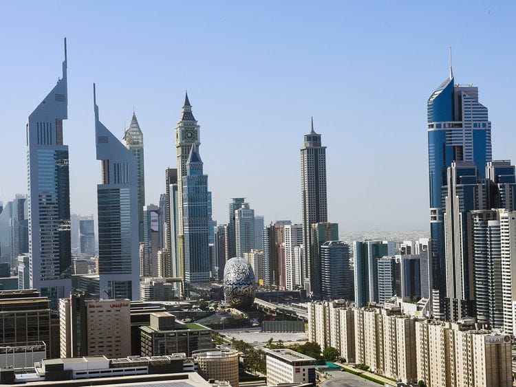 Stock Dubai Skyline