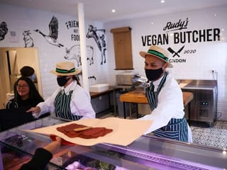 Where's the meat? UK's first vegan butchers launches