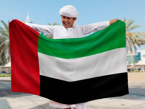 What do the colours of the UAE flag mean?