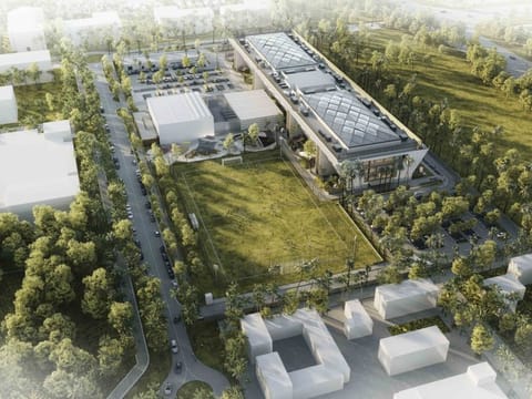 A view of the Dubai campus of the Royal Grammar School Guildford (RGS), one of the most prestigious independent British curriculum schools in the UK.