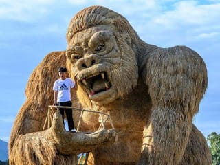 Take a look at Thailand's giant rice straw sculptures
