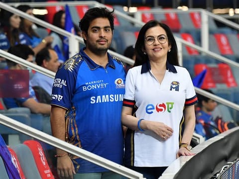 Mumbai Indians owners Nita Ambani and her son Akash Ambani will now have their own franchise in the UAE's brand new T20 league. 