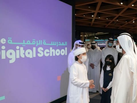 His Highness Sheikh Mohammed bin Rashid Al Maktoum, Vice President and Prime Minister of the UAE and Ruler of Dubai, launched the Digital School in Dubai on Wednesday