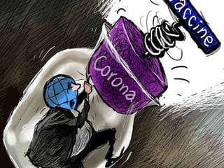 Cartoon: News of Pfizer BioNtech COVID-19 vaccine comes as a relief to the world