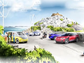 See how Volkswagen is turning Greek island climate neutral 
