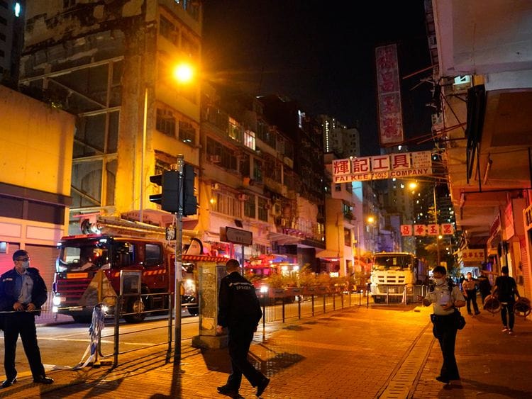 Hong Kong fire fighters