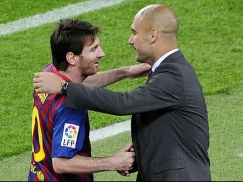 Pep Guardiola and Lionel Messi could yet be reunited at the Etihad