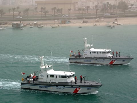 Two Bahraini Coast Guard boats were stopped by three Qatar Coast Guards 