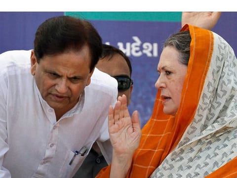 Ahmed Patel with Sonia Gandhi 