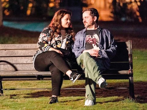 Melissa McCarthy and Ben Falcone in ‘Superintelligence’.