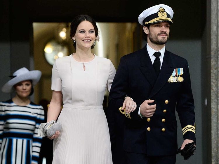 Sweden's Princess Sofia and Prince Carl Philip