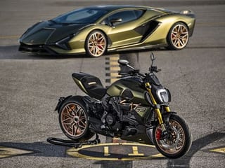 Look! A Ducati motorcycle inspired by the Lamborghini Sián