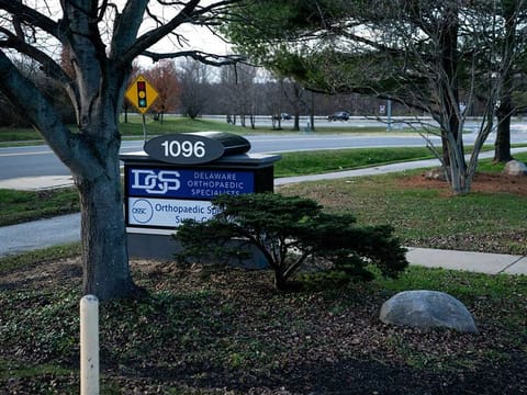 Delaware Orthopaedic Specialists in Newark, Del., where President-elect Joe Biden visited after twisting his ankle while playing with his dogs, Nov. 29, 2020. 