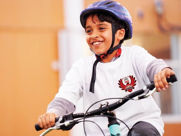 Kids are back on the bikes thanks to UAE Team Emirates