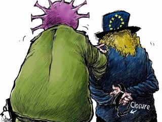 Cartoon: Lockdown measures in place across Europe