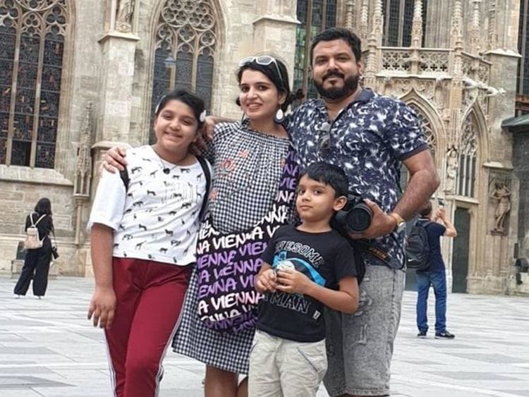 Simimol Raijo with her family-1606886623931