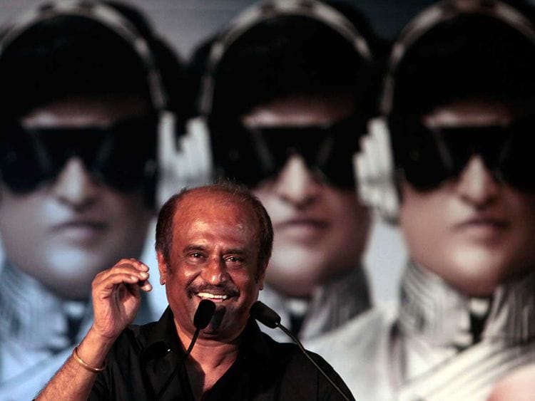 Indian movie superstar Rajinikanth