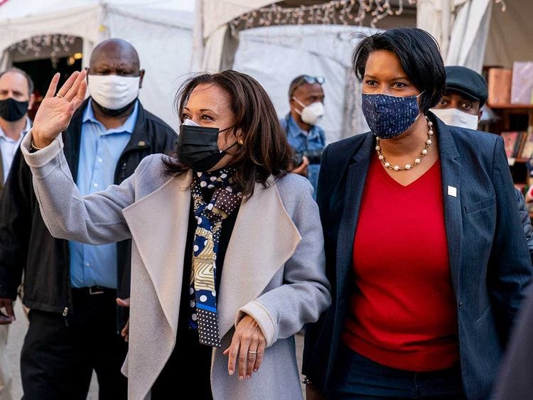 Kamala Harris Washington Mayor Muriel Bowser