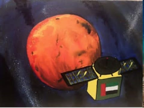 The first place went to Ayesha Abdullah Mohammed Al Marzooqi from United Arab Emirates University for this sketch.