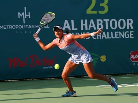 No.1 Indian women's player Ankita Raina, in action at the last Habtoor Challenge, had been playing a lot of her tennis in Dubai in recent months.