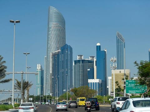Abu Dhabi skyline. The Abu Dhabi Department of Finance (DoF) Sunday announced a Dh6 billion supply chain financing initiative to support a variety of sectors.