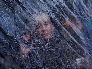 A blurry 2020: Our year of bubble living - behind plastic
